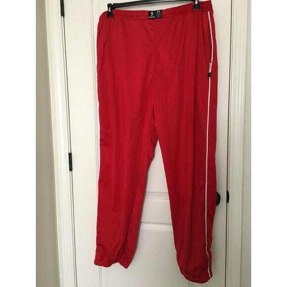 Vtg Dada Supreme Men's Red Jogging Pants Athletic Size 4X Red